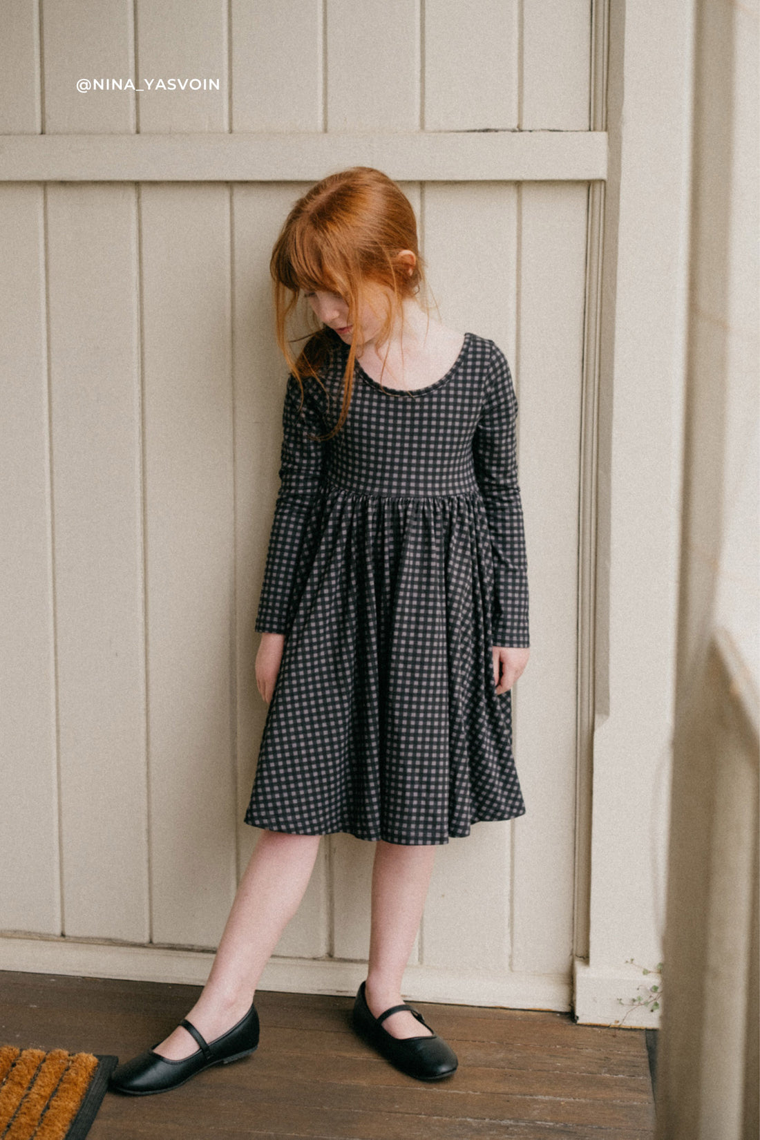 Organic Cotton Tallulah Dress - Gingham Night by Jamie Kay