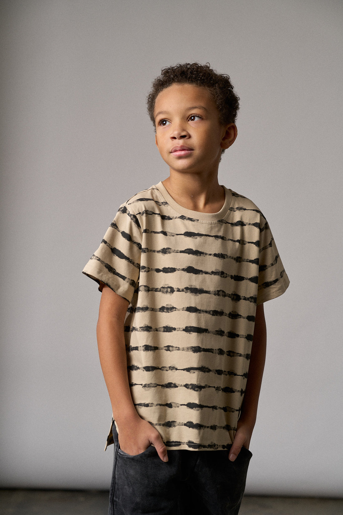 Static Stripe Tee by Little Bipsy