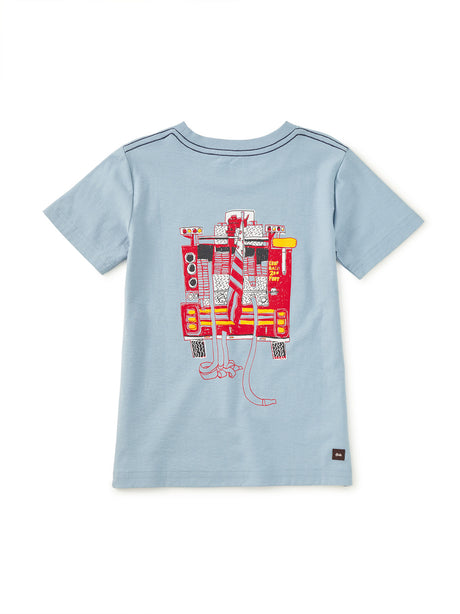 Fire Truck Graphic Tee- Cloud by Tea Collection