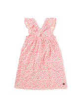 Ruffle Strap Dress- Mini Rose Toss by Tea Collection