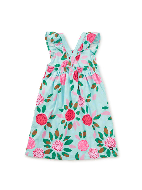 Ruffle Strap Dress- Spinning Carnations by Tea Collection