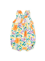 Cross-Back Baby Romper- Watercolor Floral by Tea Collection
