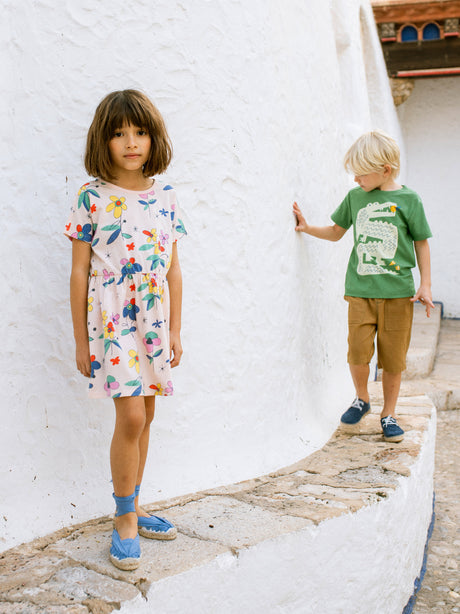 Short Sleeve Twirl Dress- Miro Floral by Tea