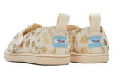 Tiny Kids Alpargata in Gold Foil Floral by TOMS