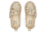 Tiny Kids Alpargata in Gold Foil Floral by TOMS