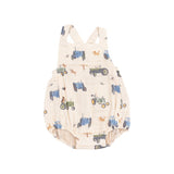 Retro Sunsuit - Tractors and Friends Uni by Angel Dear
