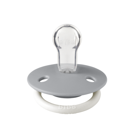 De Lux GLOW Pacifiers 2 Pk- Sage/Cloud by Bibs