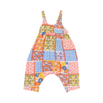 Tie Back Romper - Ric Rac Patchwork by Angel Dear