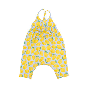 Tie Back Romper - Sunny Lemons by Angel Dear