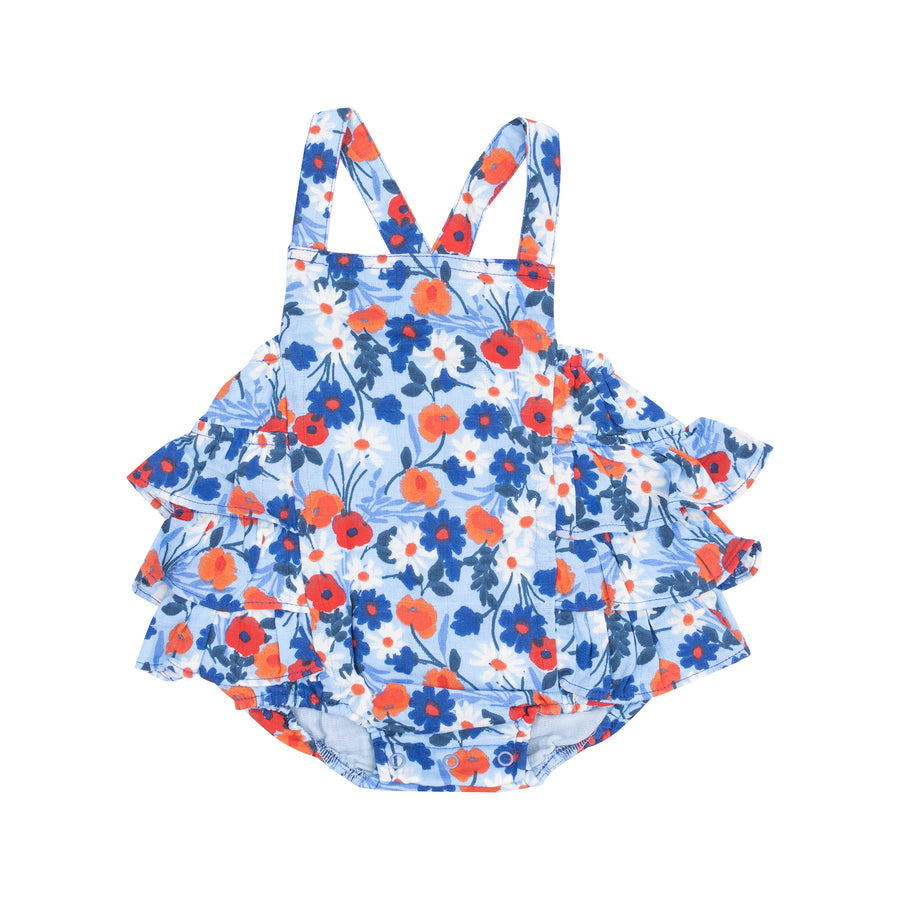 Ruffle Sunsuit - Poppy Days by Angel Dear