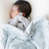 Lush Receiving Blanket in Chambray by Saranoni
