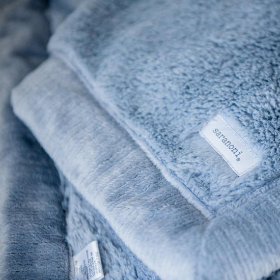 Lush Mini Blanket in Storm Cloud by Saranoni