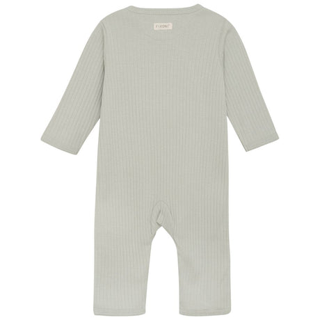Long Sleeve Rib Romper - Mineral Gray by Fixoni