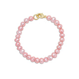 4.5" Pink Freshwater Pearl Strand Bracelet (Baby) by Lily Nily