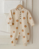 Relaxed Fleece Jumpsuit || Pumpkins by Quincy Mae
