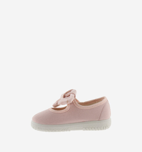 Ojala Canvas + Plaid Bow- Rosa by Victoria Shoes