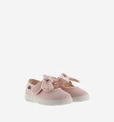 Ojala Canvas + Plaid Bow- Rosa by Victoria Shoes