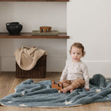 Double-Layer Bamboni Receiving Blanket in Nightfall by Saranoni