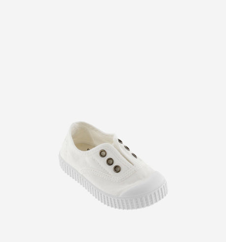 Inglesa Drec Canvas Elastic- Blanco by Victoria Shoes