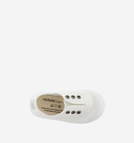 Inglesa Drec Canvas Elastic- Blanco by Victoria Shoes