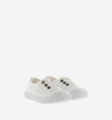 Inglesa Drec Canvas Elastic- Blanco by Victoria Shoes