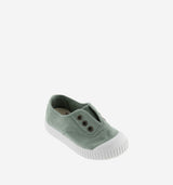 INGLESA DREC® CANVAS PLIMSOLL ELASTIC - JADE by Victoria Barefoot