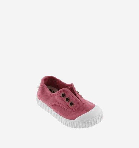 INGLESA DREC® CANVAS PLIMSOLL ELASTIC - FRAMBUESA by Victoria Barefoot