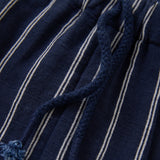 Baby Boys Cotton Woven Pant in Blue Stripes by Minymo