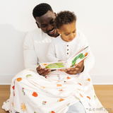 Toddler Minky Stretch Blanket- The Very Hungry Caterpillar by Saranoni