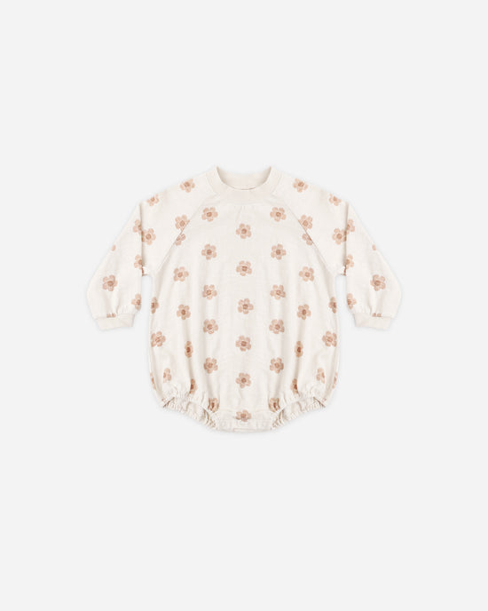 Crew Neck Romper || Pink Daisies by Rylee + Cru