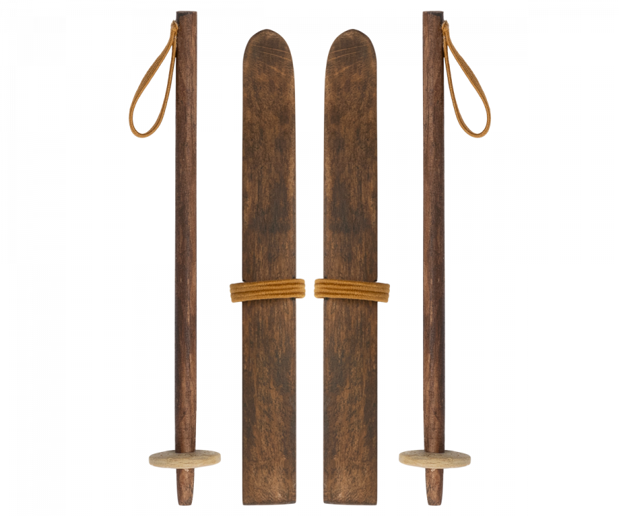 Ski & Poles, Big Sister/Brother by Maileg