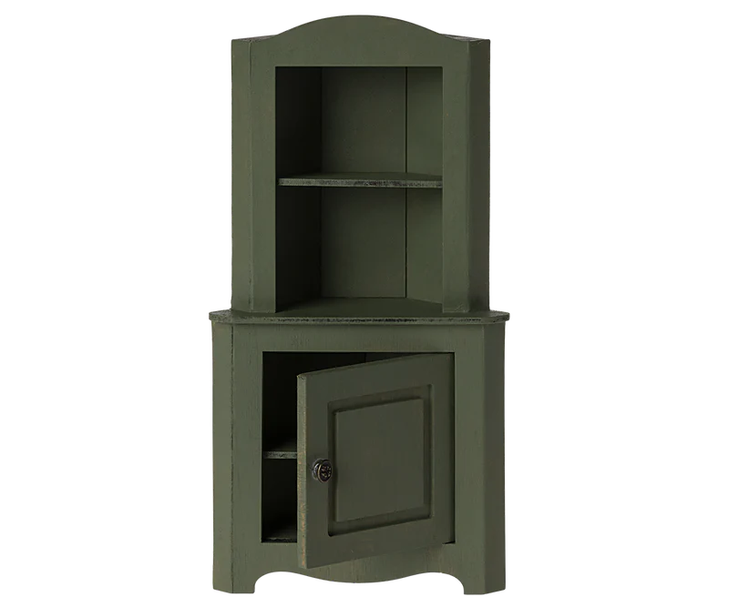 Corner Cabinet, Miniature - Dark Green by Maileg