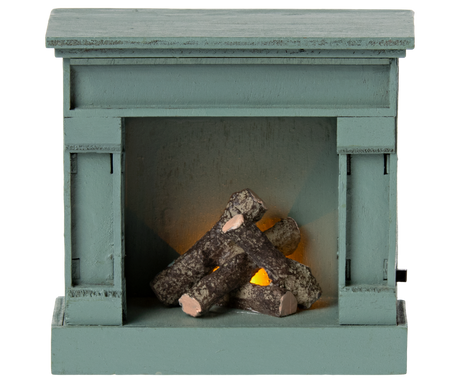 Fireplace, Mouse - Blue by Maileg