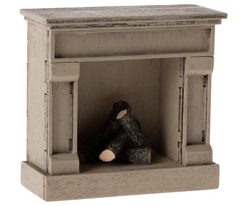 Fireplace, Mouse - Off white by Maileg