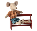 Bench, Mouse - Red by Maileg