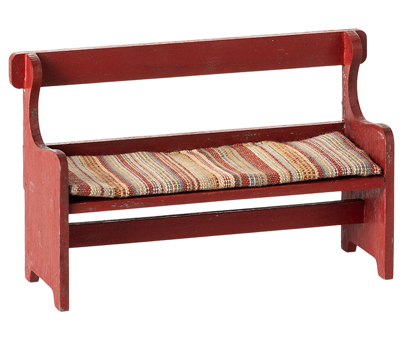 Bench, Mouse - Red by Maileg