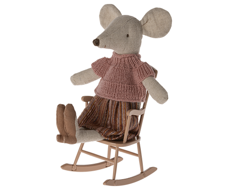 Rocking chair, Mouse - Dark Powder by Maileg