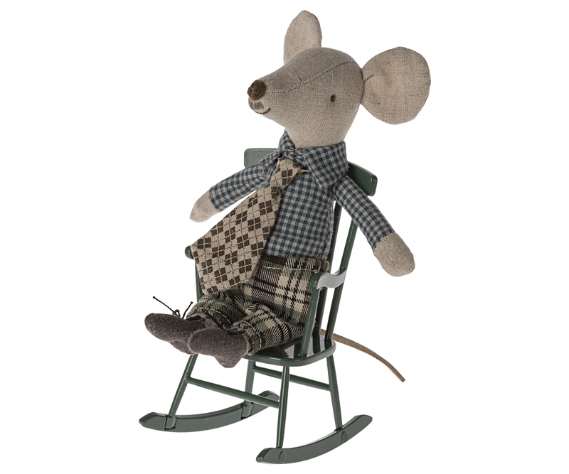 Rocking Chair, Mouse - Dark Green by Maileg