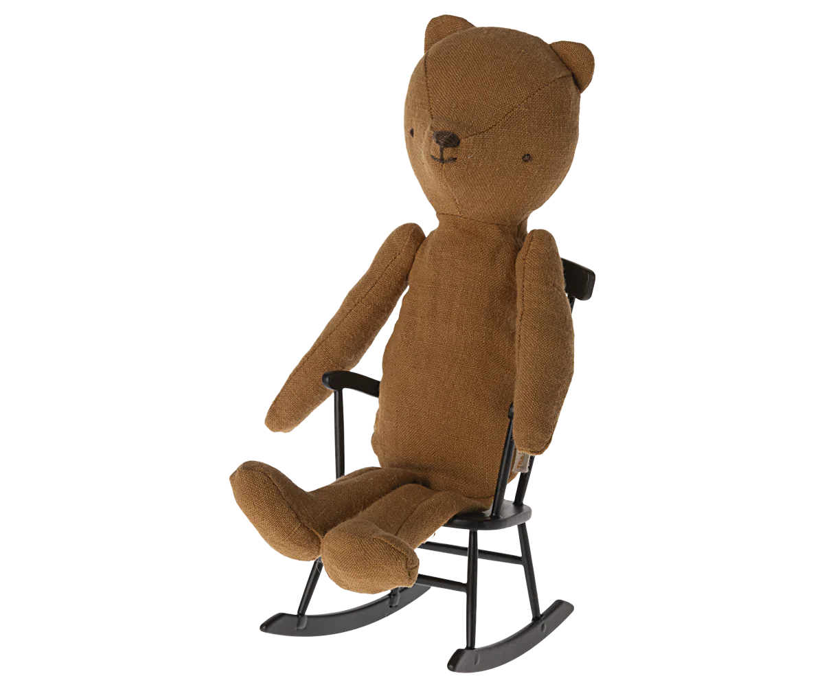 Rocking Chair, Miniature - Anthracite by Maileg
