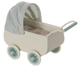 Pram with baby mouse - Mint by Maileg