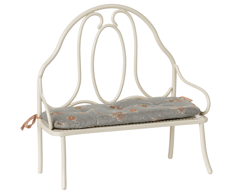 Vintage bench, Miniature - Off white by Maileg