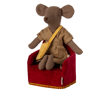 Folding chair, Mouse - Red by Maileg