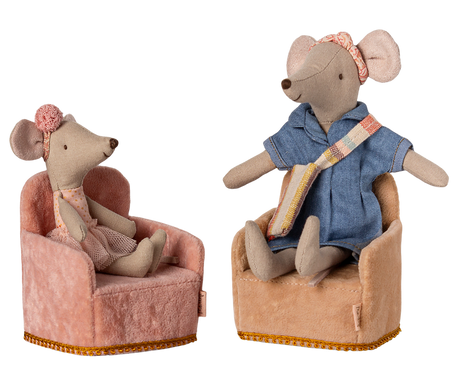 Folding chair, Mouse - Rose by Maileg