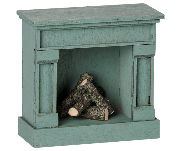 Fireplace, Mouse - Blue by Maileg