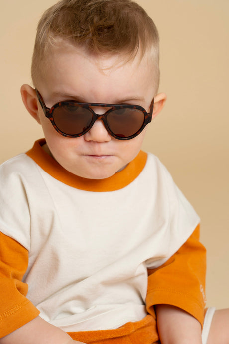 Aviator | Polarized Sunglasses | Child | 3-8 Y | Tortoise by Grech & Co.