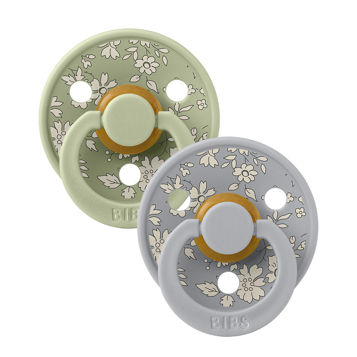 BIBS x LIBERTY Colour 2 Pack Capel - Sage Mix