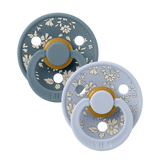 BIBS x LIBERTY Colour 2 Pack Capel - Dusty Blue Mix