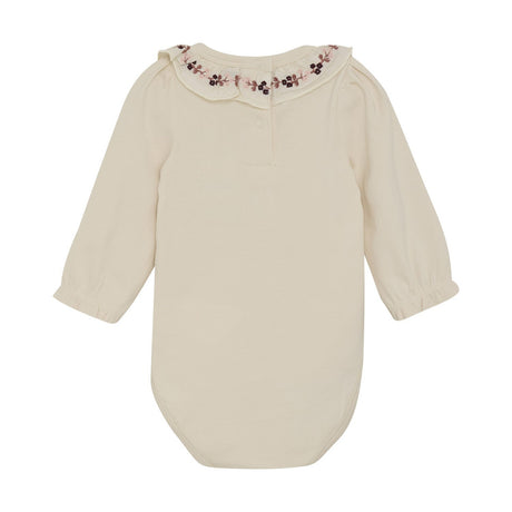 Long Sleeve Bodysuit in Sandshell by Minymo