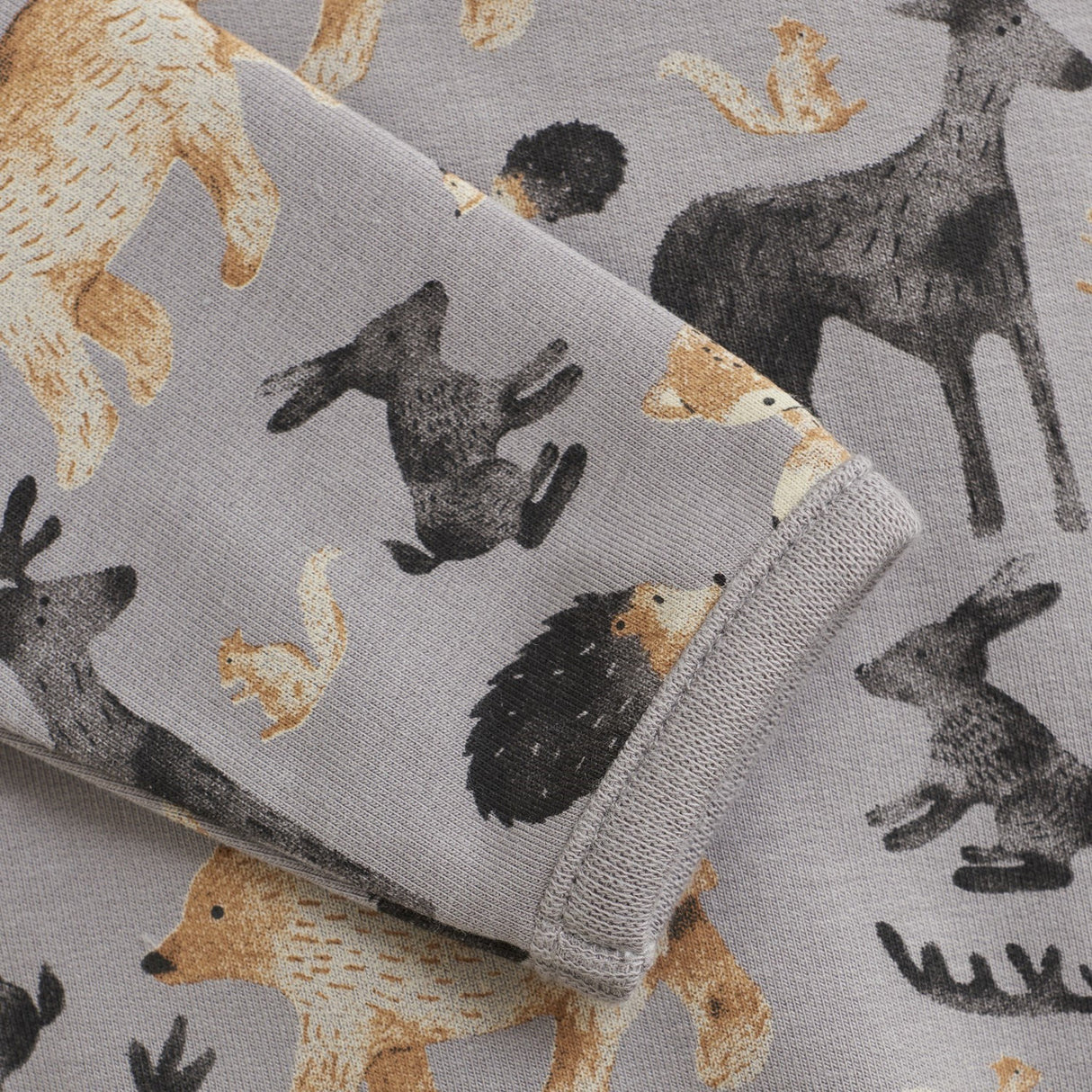 Long Sleeve Sweatshirt Bodysuit- Cloudburst by Minymo