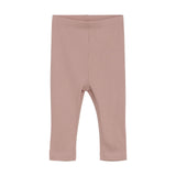 Ribbed Leggings in Misty Rose by Minymo